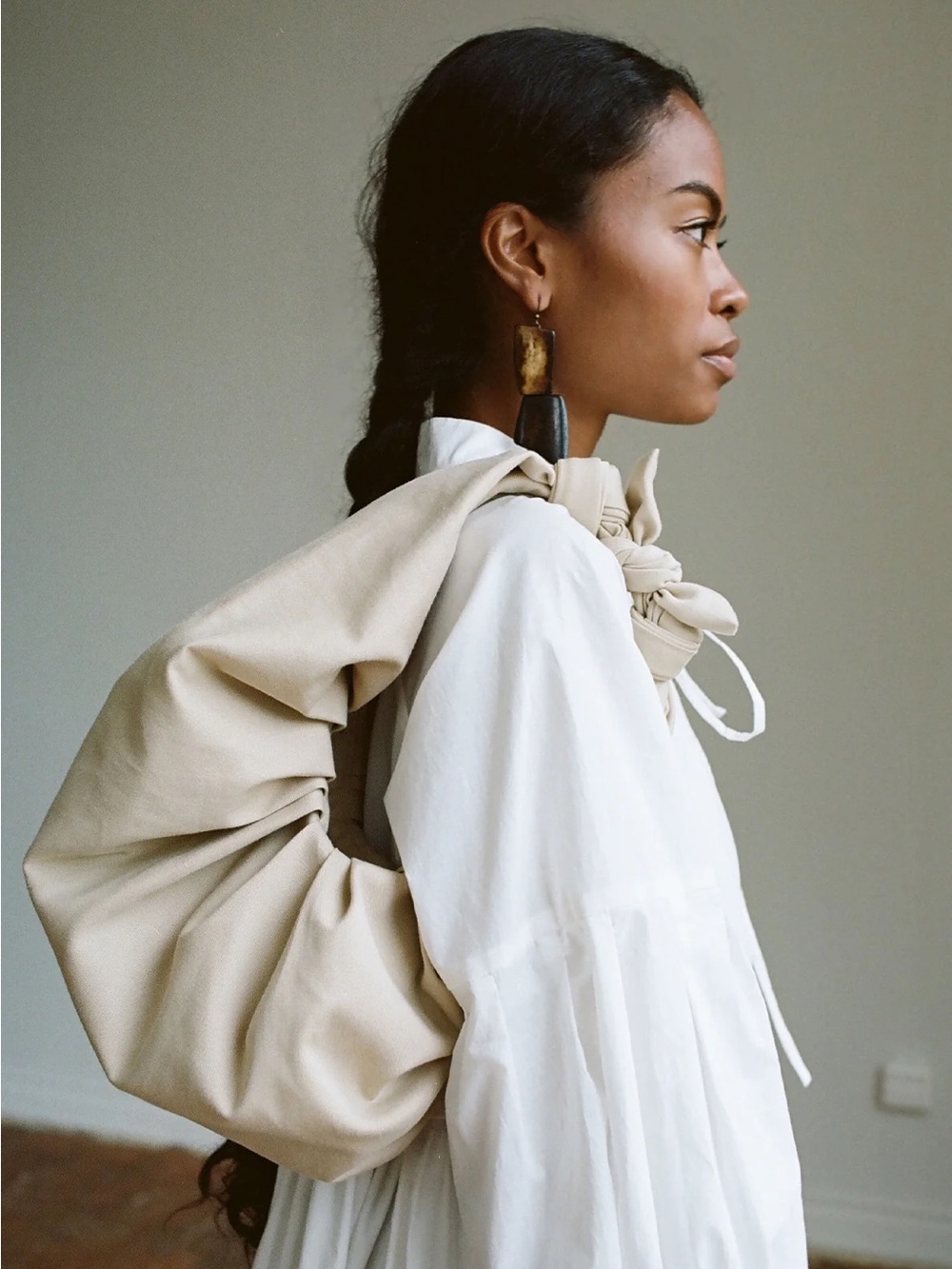 A Bronze Age Croissant bag XL Kimi Cotton